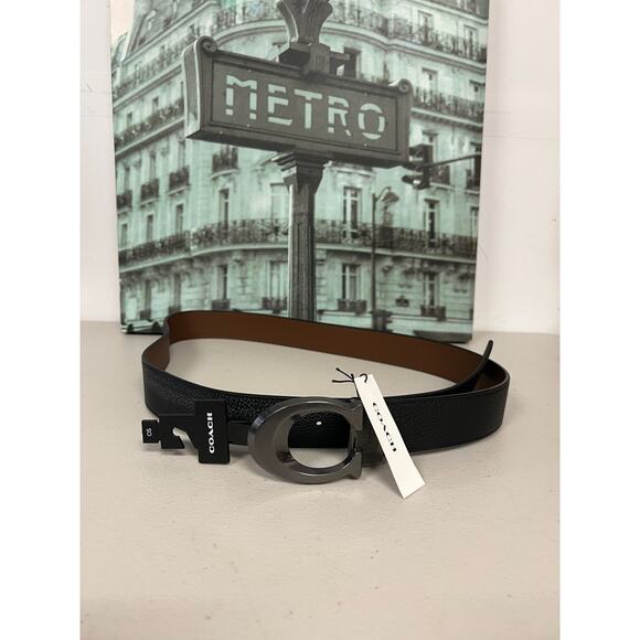 Coach 91305 Plaque Cut-To-Size Reversible Belt 38mm main image 5